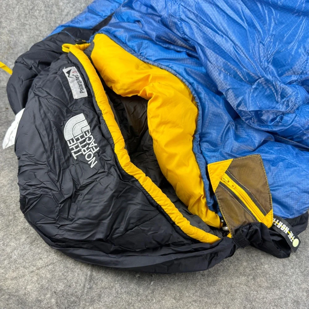 The North Face Cat's Meow Sleeping Bag 20F -7C Blue Polarguard Insulation Long
